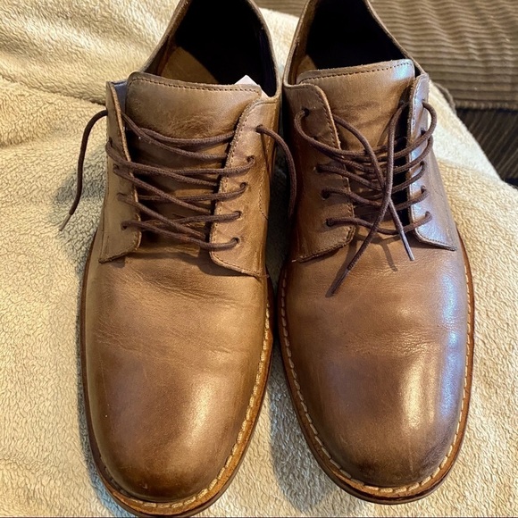 Cole Haan Brown Leather Oxford Dress Shoes 8.5